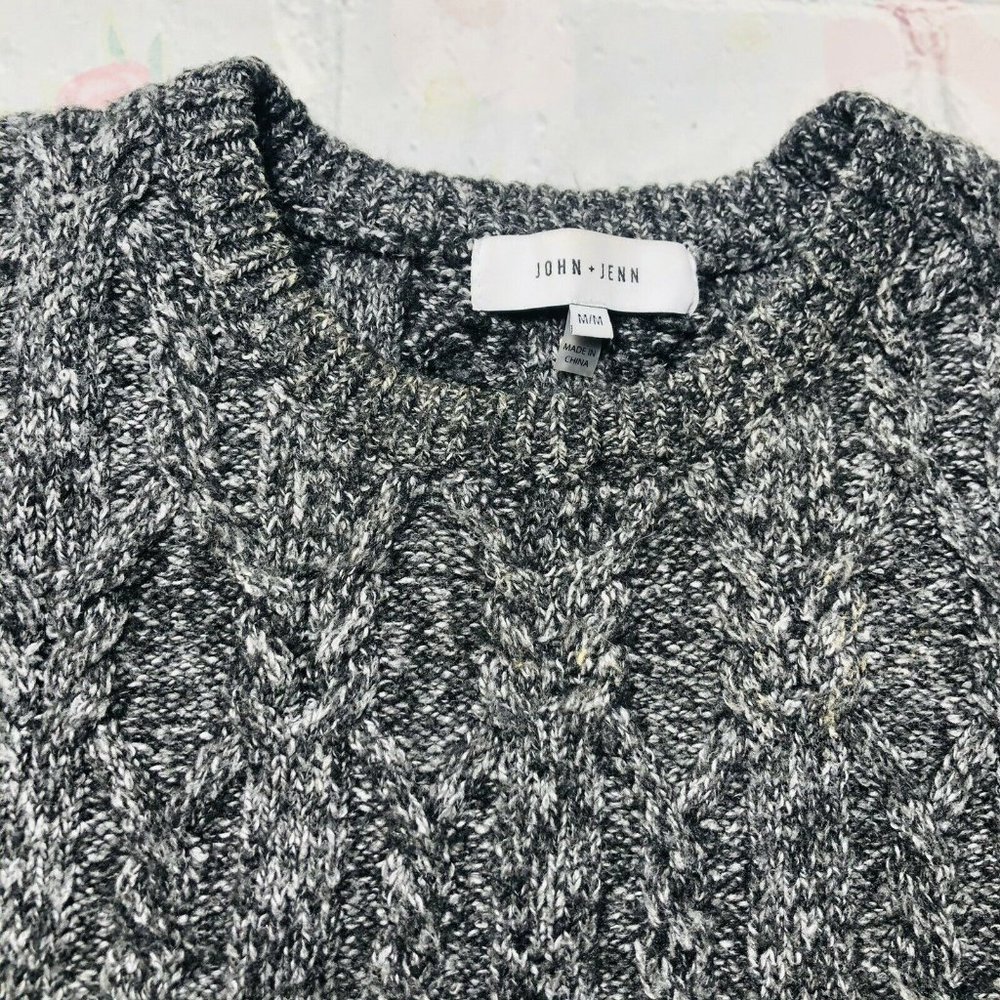 Anthropologie John + Jenn Women Medium Gray Cable - Picture 8 of 10